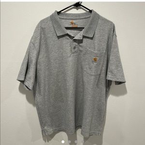 Grey mens carhartt polo